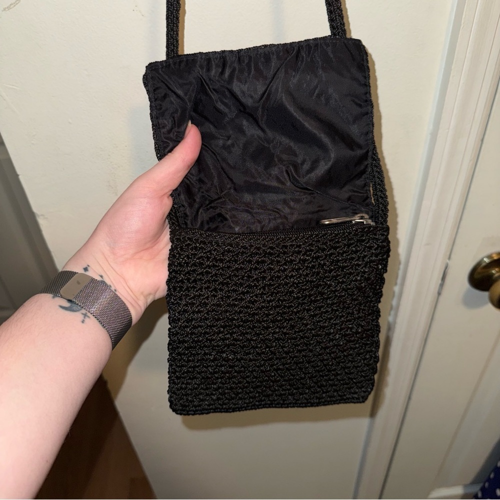 The Sak | Black Crochet Mini Bag - Picture 3 of 4